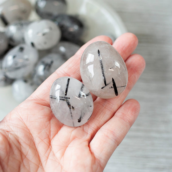 Premium, Large Tourmalated Quartz Tumble