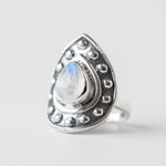 Rainbow Moonstone Cuff Ring