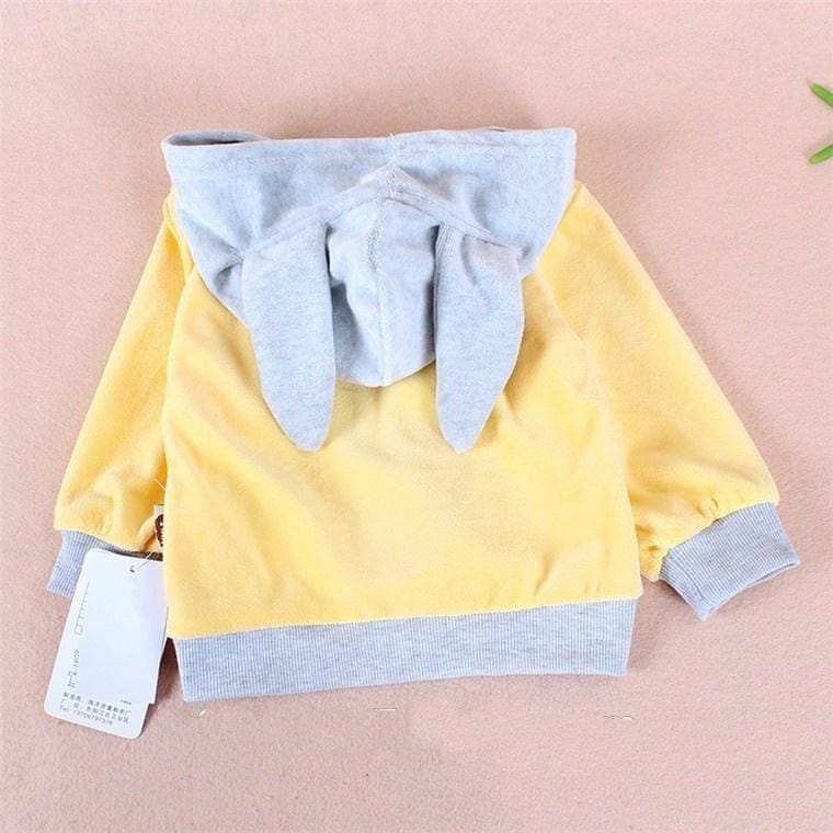 Baby Set Cartoon Rabbit Velvet Set Twinset Long Sleeve Set Hoodie - details about 2pcs kids casual roblox hoodie sweatshirtpants set cartoon sportswear tracksuit