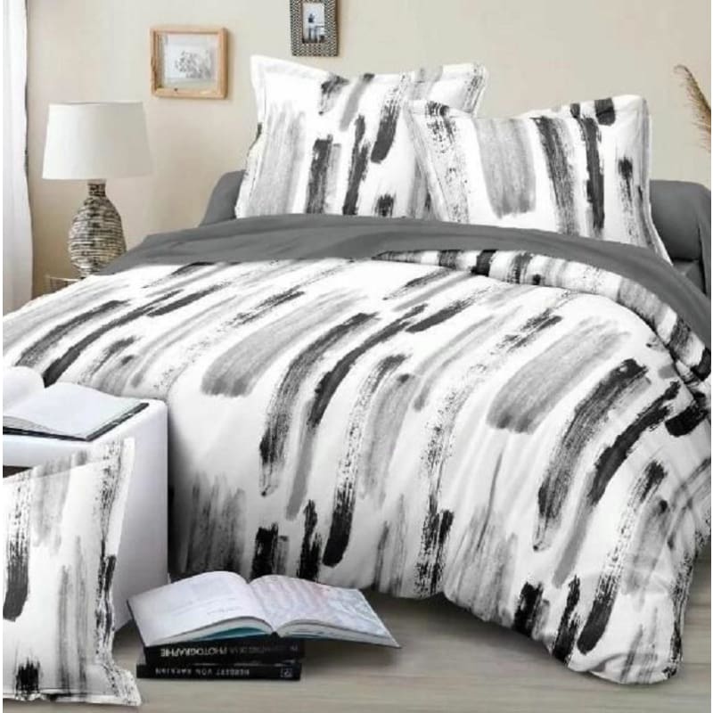 Black And White Minimalist Style Bedding Sets 7 Size Single Eu
