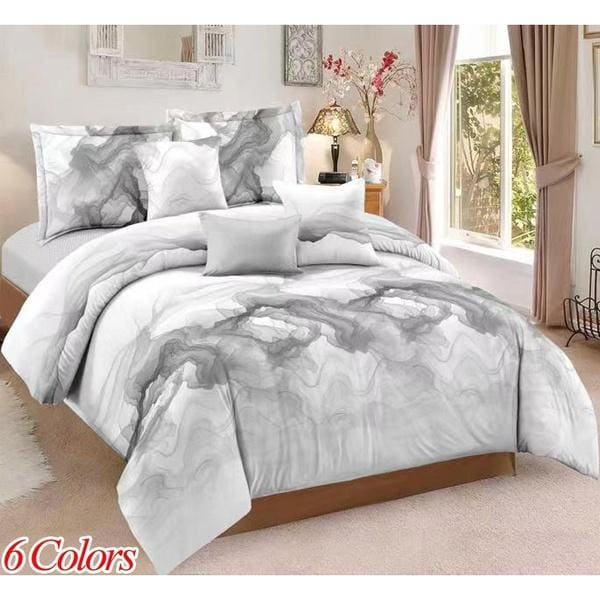 Duvet Cover Amp Pillow Shams Set Nordic Style Ink Painting