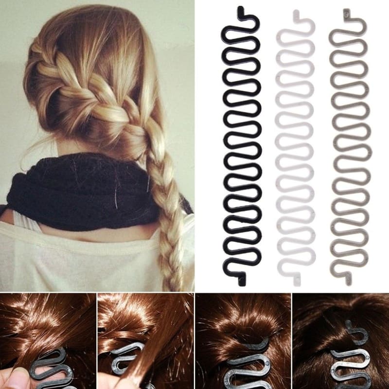 Fashion French Hair Braiding Tool Roller With Magic Hair Twist Styling Bun Maker Headband Hair Clip