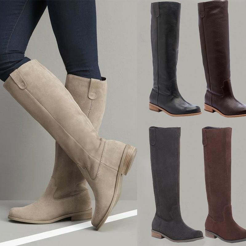 tall flat boots for women