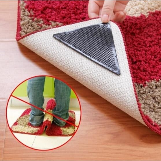 Hot Sale Practical 4 Pcs Lot Silicone Ruggies Rug Carpet Mat