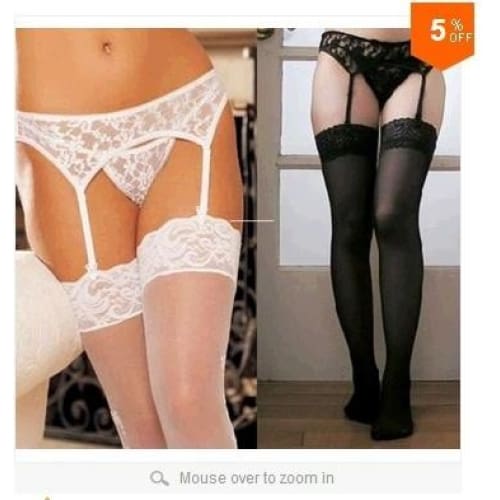 Hot Selling New Sexy Lingerie Lace Garter G String Silicon