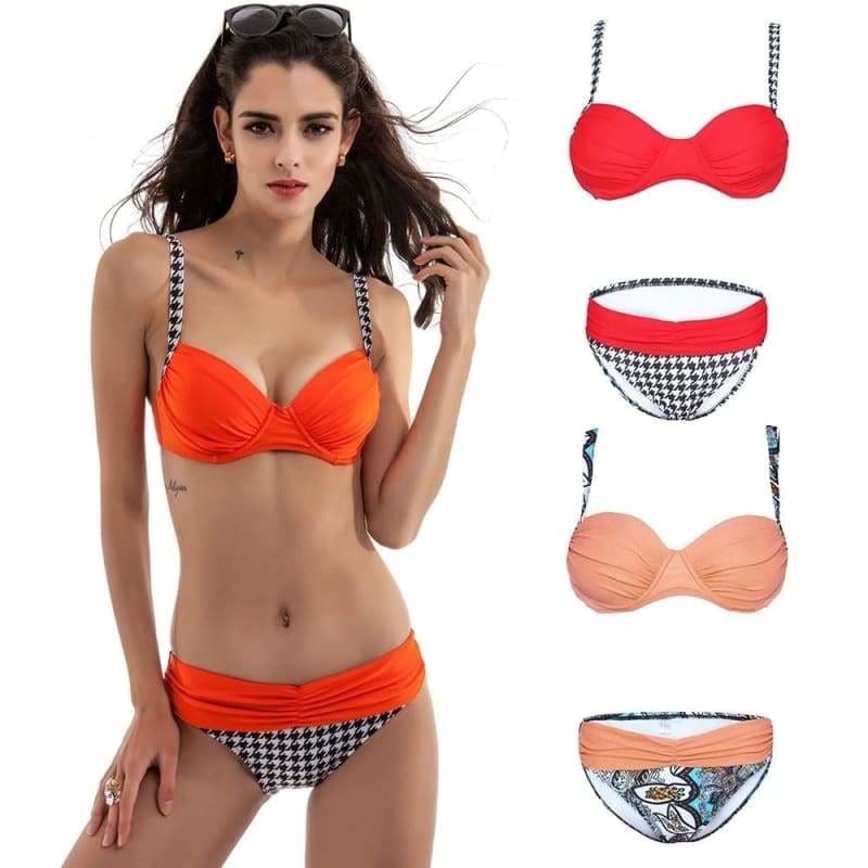 swimming push up bra