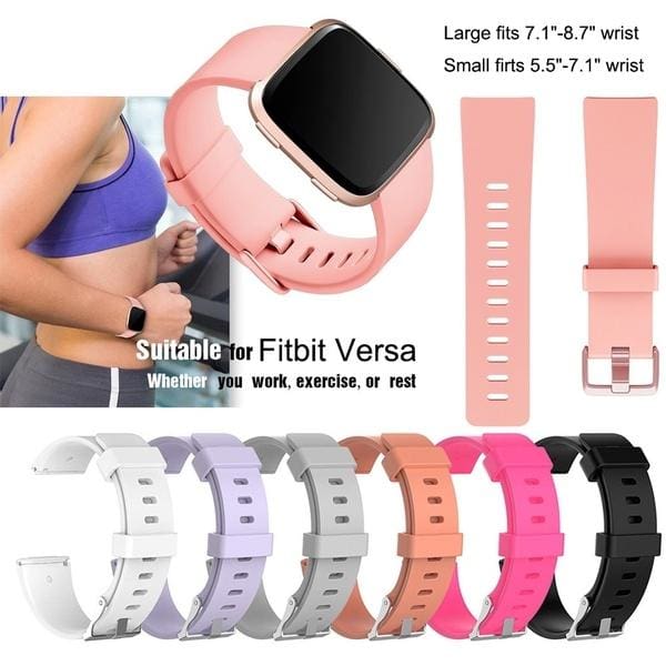 fitbit versa wristband size