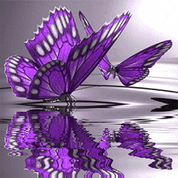 Purple Butterfly | 5D Diamond Painting Kits | OLOEE