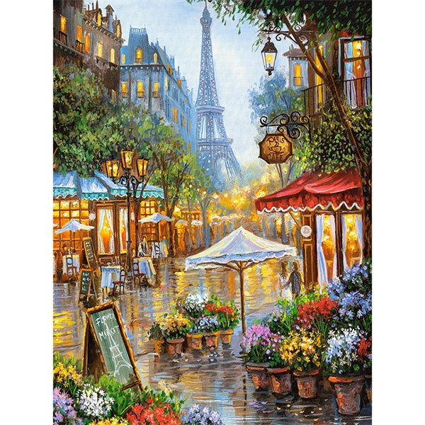 Paris Street Scene 5d Diamond Painting Kits Oloee