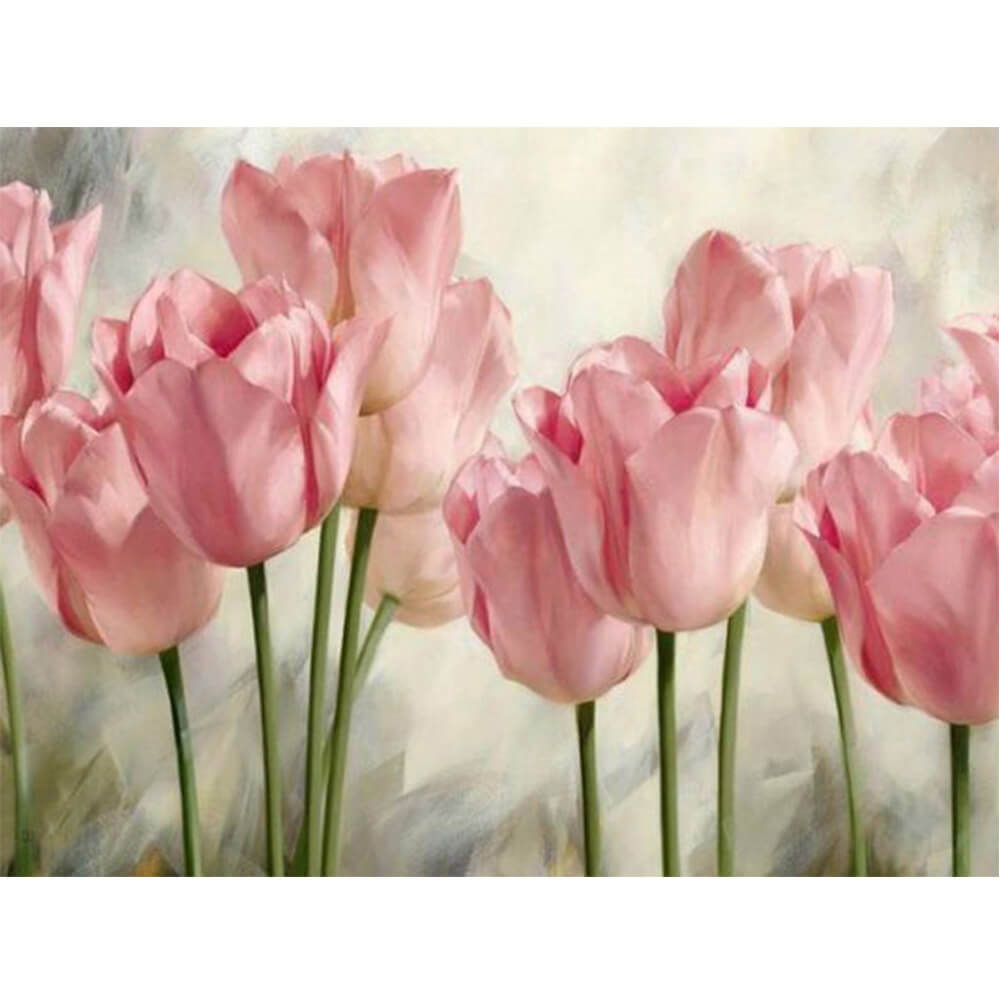 Pink Tulip 5D Diamond Painting Kits OLOEE