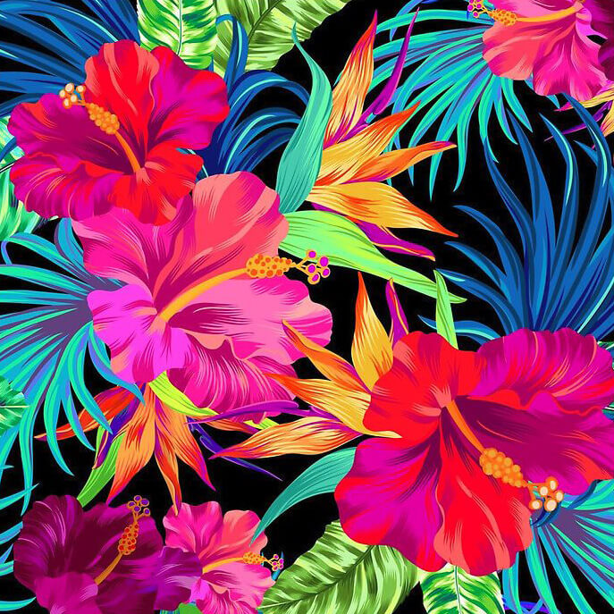 Tropical Flowers | 5D Diamond Painting Kits | OLOEE