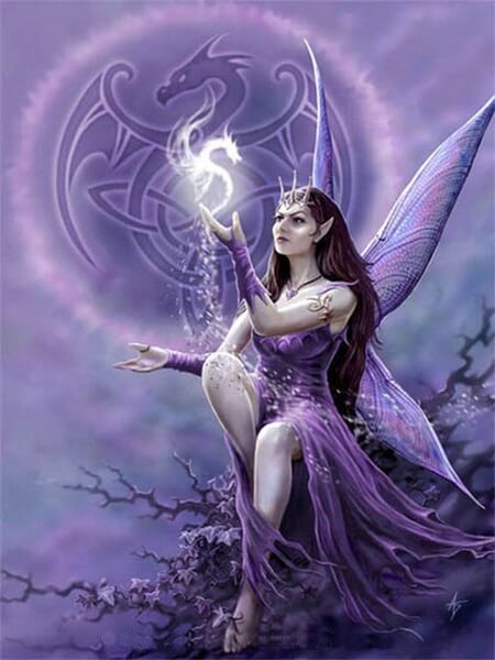 Purple Dragon Fairy | 5D Diamond Painting Kits | OLOEE