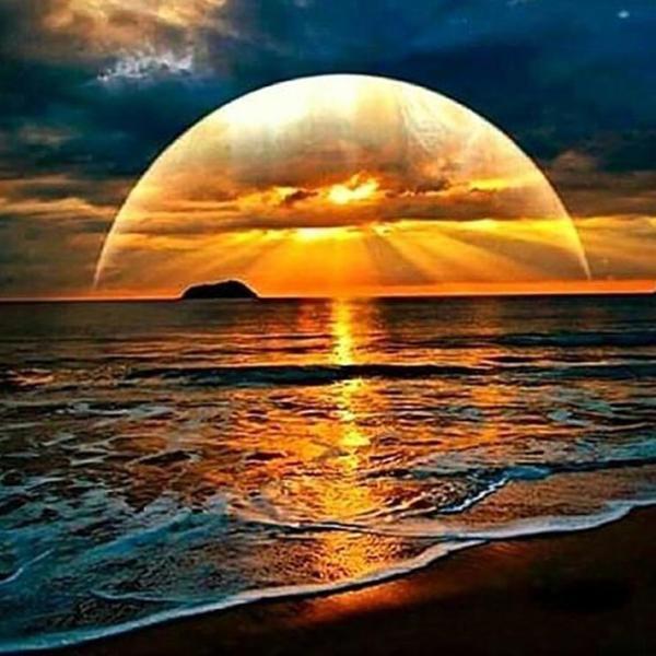 Beautiful Sunset By Sea | 5D Diamond Painting Kits | OLOEE