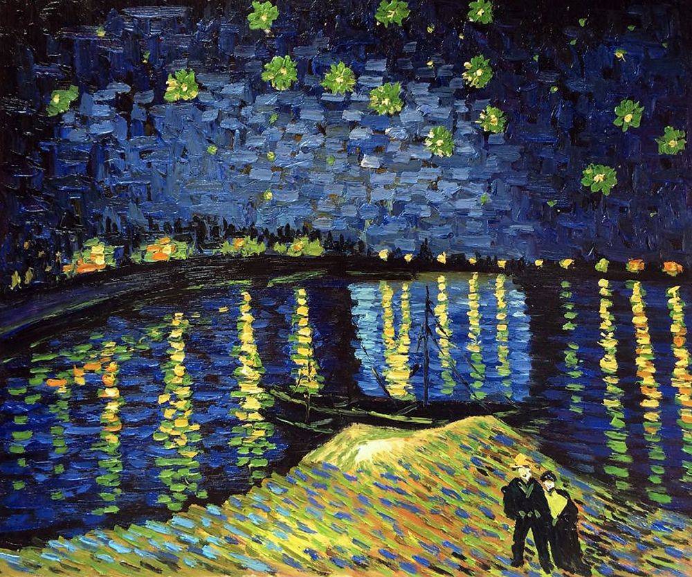 Starry Night Over the RhÃ´ne Van Gogh | 5D Diamond Painting Kits | OLOEE