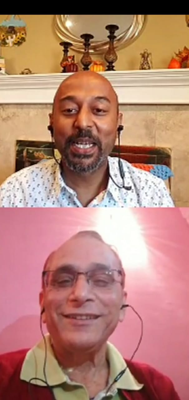 Co founder, Shiladitya Das and Tea taster Mr Nalin Modha on an insttagram live session