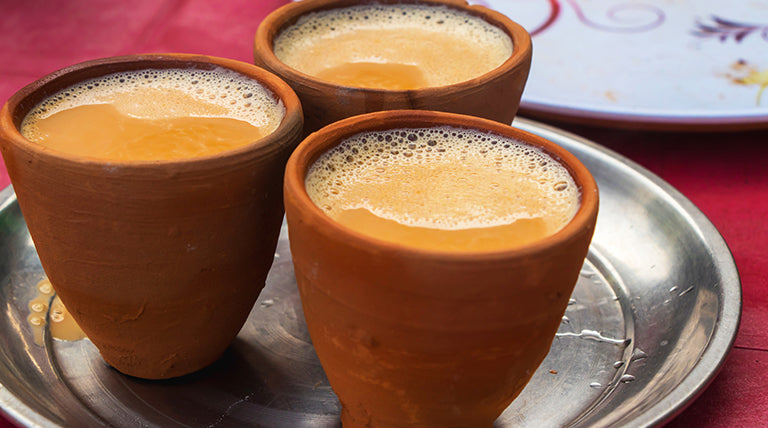 Indian chai in clay pots or cups (NO COPY RIGHT INFRINGEMENT INTENDED)