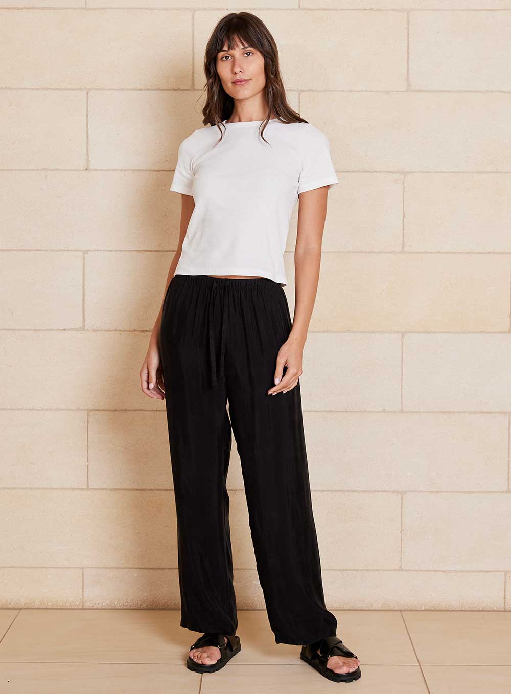 Chloe Cupro Pant-Black