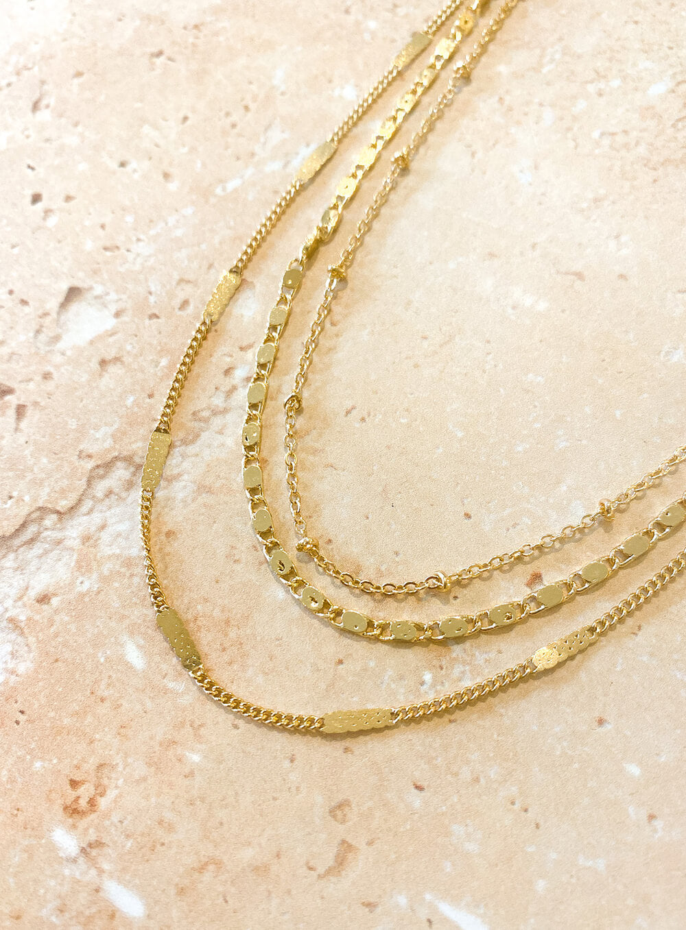 Hailey Layered Necklace-GOLD