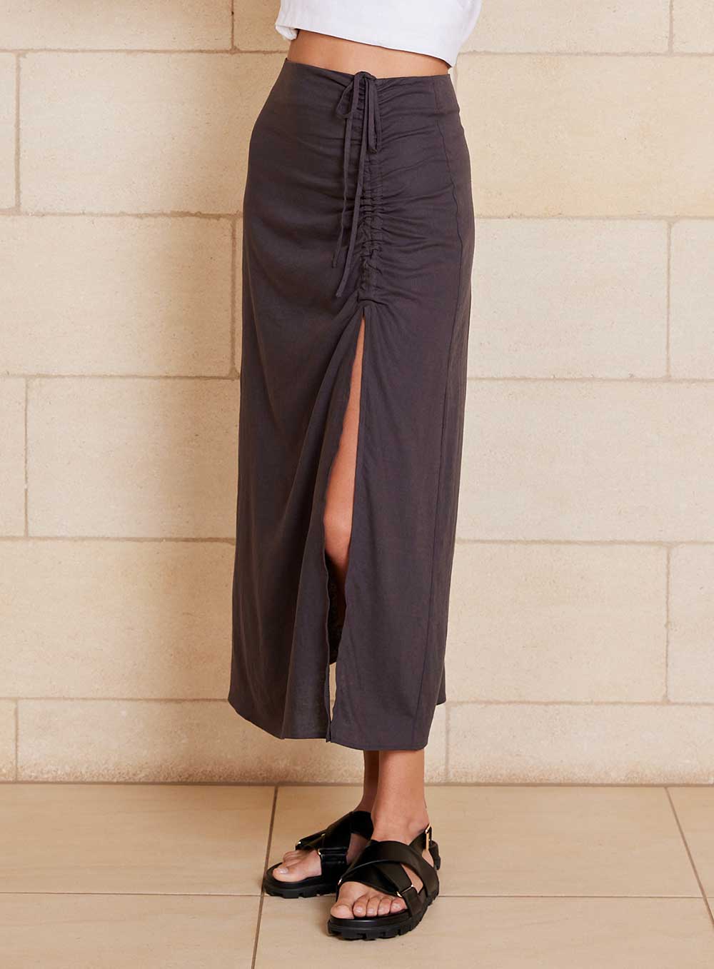 Brooklyn Pant-CHARCOAL