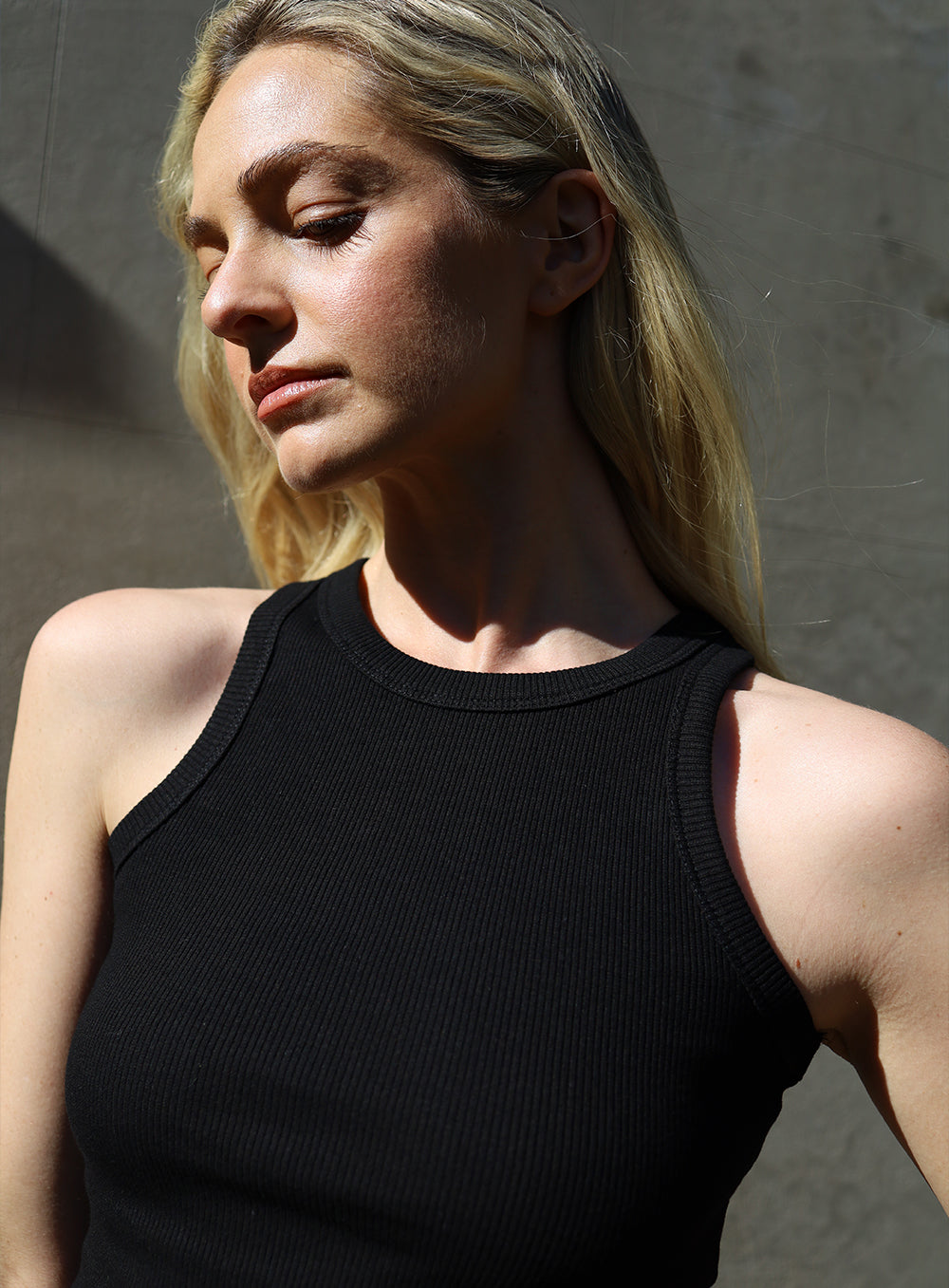 Skye Tank Top-Black