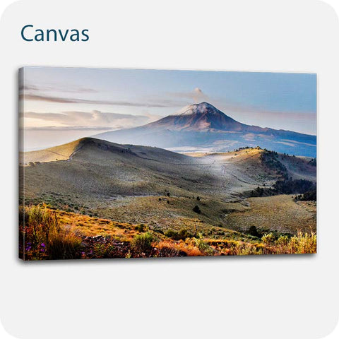 canvas con foto del Volcán Popocatépetl