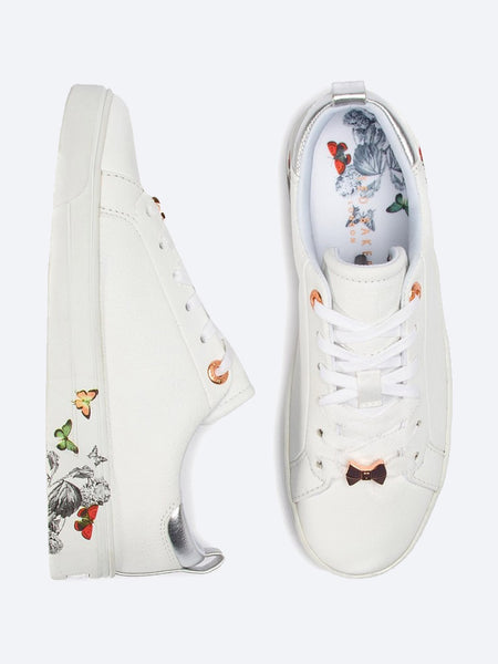 TED BAKER MISPIR LEATHER BUTTERFLY TRAINER