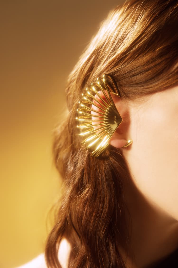 Gold snake ear-cuff - MAM