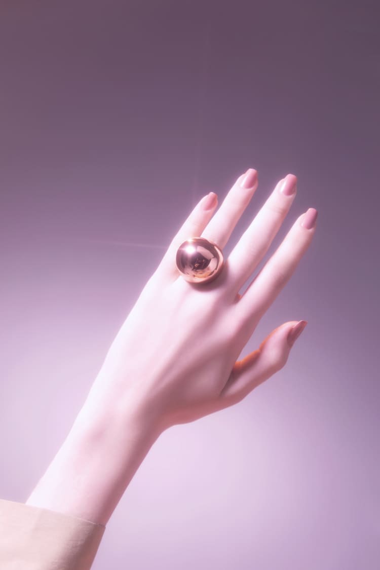 heart shaped love ring in gold - MAM