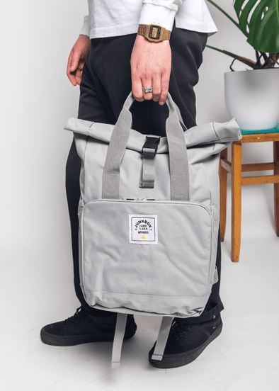 The Everyday' Recycled Roll-Top Backpack in Black – Junkbox Apparel