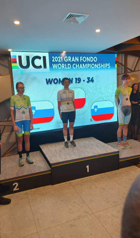 Svetovno prvenstvo v kolesarjenju 2021 - Katarina Novak TUŠ TEAM srebrna medalja