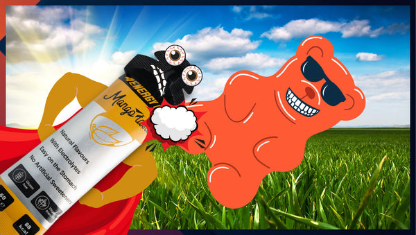 Energy gel 4Energy vs Haribo Gummy Bears