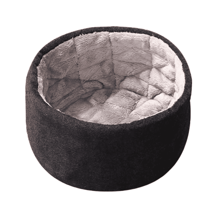 Inside of the dark grey Shaolin monk hat