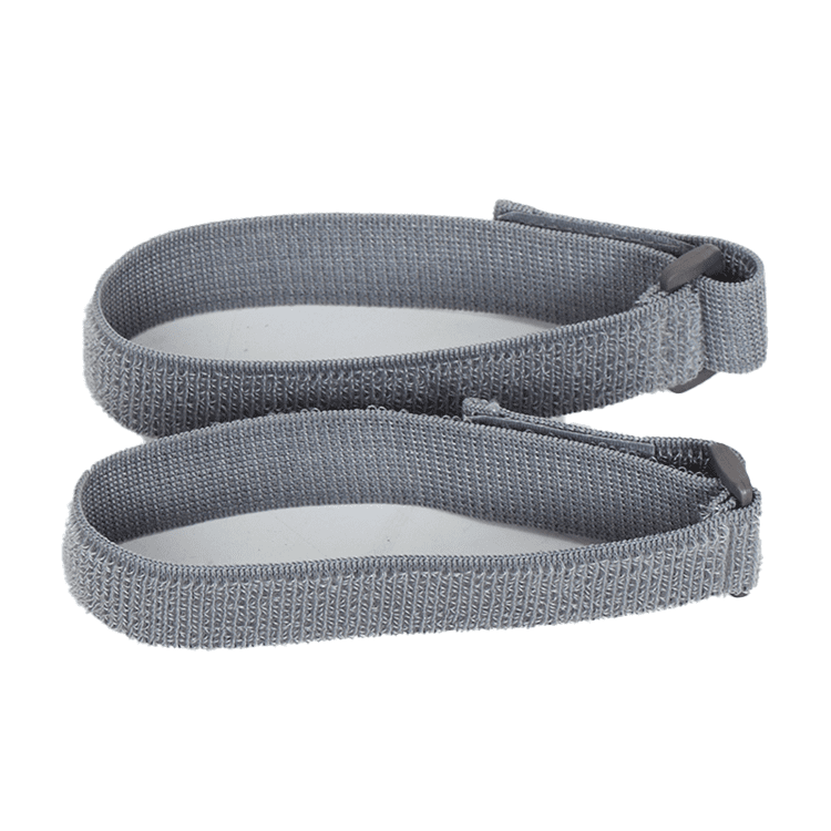 grey adjustable elastic shaolin monk leg straps