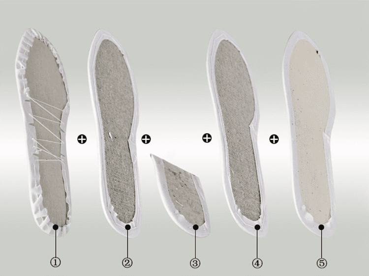 the structure of strong cloth soles