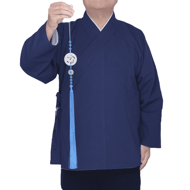 Navy Blue Lightweight Hanfu Jacket