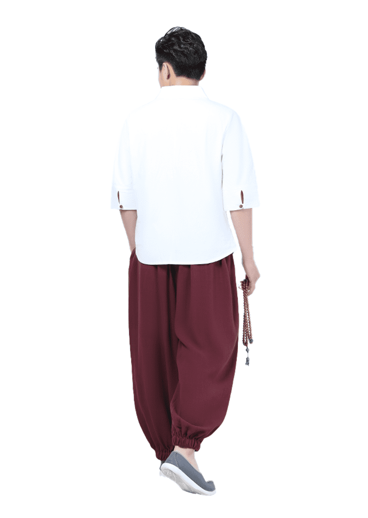 Wine Red Kung Fu Pants