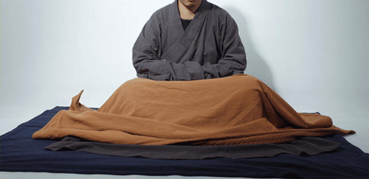 Yellow Monk Meditation Blanket