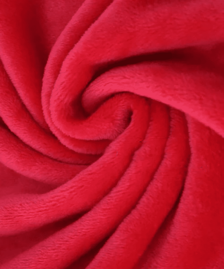 Flannel fabric of the thick red dudou