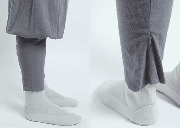 Detail of Shaolin Monk Pants with Puttees