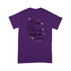 Love You To The Moon And Back Valentine Standard T-shirt & Tee, 2021 Trending Fashion Cute Lovely Valentine T-shirt For Women (Wife & Daughter & Grandma)