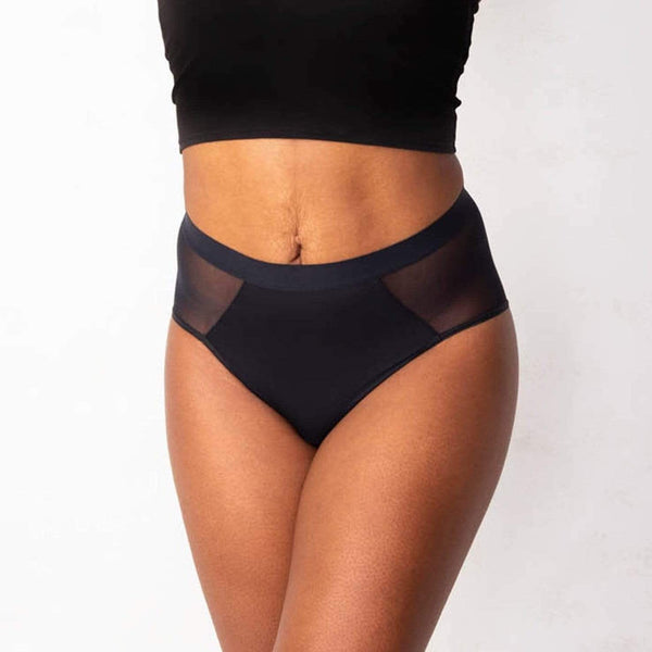  saalt Seamless Thong Period Underwear - Light Absorbency -  Comfortable, Thin, Keeps You Dry from All Leaks (Small, Volcanic Black) :  Clothing, Shoes & Jewelry