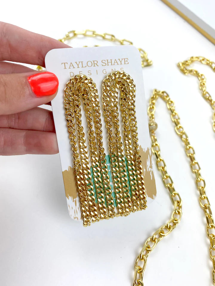 Taylor Shae Gloria Acrylic Rectangle Drops - Island Tans Gift Boutique