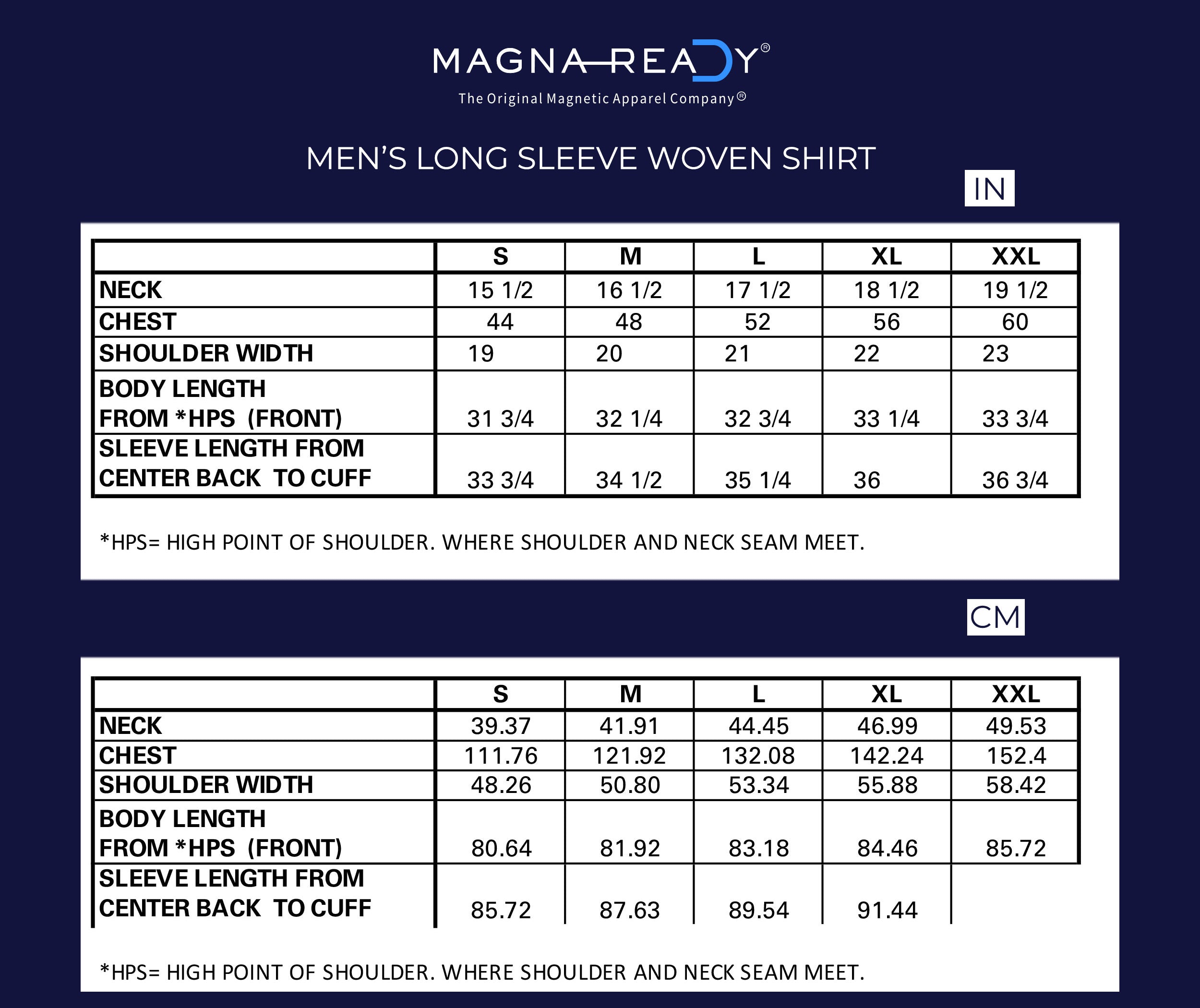 Size Chart, Men's Clothing Size Chart