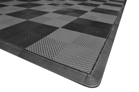 Checkered Two Car Garage Mat Transform Any Garage And Park In