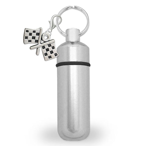 checkered ashes vial