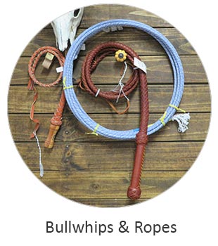 Image shows Western Bullwhips and Cowboy Ropes. If you need any further assistance or occomidation please contact us Monday thru Friday from 10 a.m. eastern time to 8 p.m. eastern time at TEL: five six one seven four eight eight eight zero one.