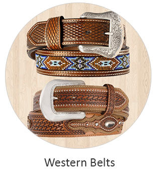Image displays Men's Western Belts with tooling and multicolored beading. Link opens in the same window. If you need any further assistance or occomidation please contact us Monday thru Friday from 10 a.m. eastern time to 8 p.m. eastern time at TEL: five six one seven four eight eight eight zero one. Tel: (561)748-8801