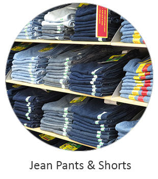Image shoes folded Men's Jean Pants and Shorts. Link opens in the same window. If you need any further assistance or occomidation please contact us Monday thru Friday from 10 a.m. eastern time to 8 p.m. eastern time at TEL: five six one seven four eight eight eight zero one. Tel: (561)748-8801