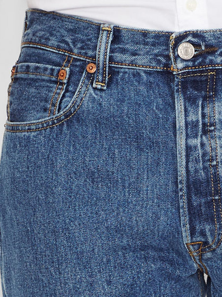 Levi's 005010193 Mens 501 Original Fit Jeans Medium Stonewash – .  Western® Wear
