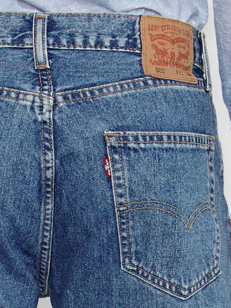 Levi's 005054891 Mens 505 Regular Fit Jeans Medium Stonewash – .  Western® Wear